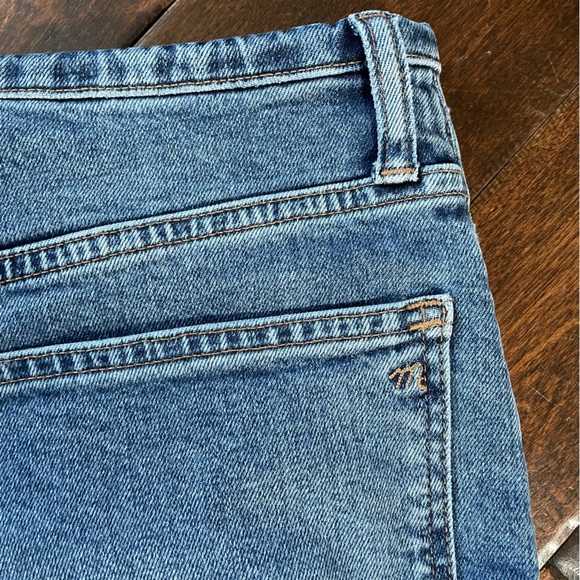 Madewell The '90s Straight Jean in Liola Wash Binded-Waist no-waist size 30 - Picture 7 of 16